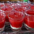 Gaspacho de fraises et sa crème velours