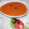 Gaspacho de tomates cerise à la vanille