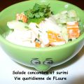 Salade concombre et surimi (un tour en cuisine n