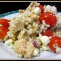 Salade d'orge au thon, tomates et bocconcini