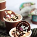 Frozen yogurt chocolat marrons ultra 