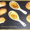 Petits choux foie gras / abricots secs, crème[...]