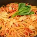 Spaghettis all'amatriciana