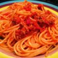 Spagetti à la sauce bolognaise