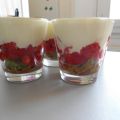 Trifle matcha / fraise / fleur d'oranger
