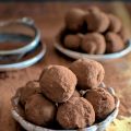 Les truffes au chocolat noir et fleur de sel