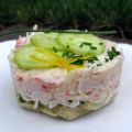 Rémoulade de crabe des neiges sur fonds[...]