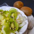 Salade d'endives, pomme verte et kiwi à l'orange