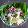 salade de poulpe, calmars et artichaut