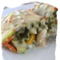 Rouleaux de lasagne au poulet et légumes