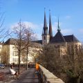 La ville de Luxembourg en hiver