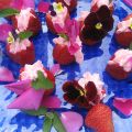 Tulipes de fraises fourrées au mascarpone et[...]