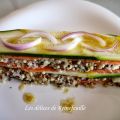 Salade de quinoa en millefeuille