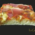Pizza aux fromages et speck sans gluten