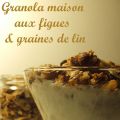 Granola maison aux figues & graines de lin