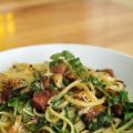 Carbonara à la dinde et à la roquette