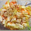 Salade friseline au poulet, radis et carottes