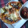 Pizza mexicaine et chili sin carne