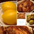 Poulet rôti au citron confit et olives