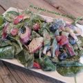 Salade d'épinard et aux petits fruits