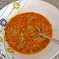 Soupe agneau lentilles