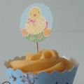 Mes Easter-Cupcakes  a l'Abricot