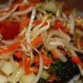 Salade de fèves germées marinées