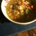 Chickpea noodle soup