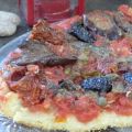 Pizza aux antipastis et anchois et aux farines[...]
