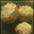 Cupcakes rhubarbe / fruits rouges