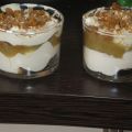 Verrine rhubarbe/fromage blanc et speculoos