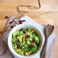 Salade crue de brocoli, carotte et cranberries,[...]