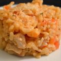 Risotto au poulet et à la tomate