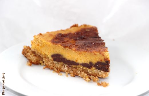 Recette: Cheesecake au potimarron et aux pépites de chocolat