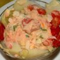 Salade dargan au pamplemousse, crabe, tomates,[...]
