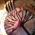 Gâteau d'anniversaire au café, amandes et[...]