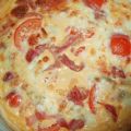 Tarte au jambon cru, tomates et gorgonzola,[...]