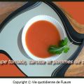 Soupe tomate, carotte et pommes de terre