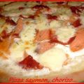 Pizza du dimanche #3 : saumon, chorizo...,[...]