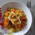 Couscous de poisson, courgette & carotte