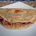 Tortilla faite maison garnie aux haricots coco,[...]