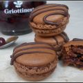 Macarons chocolat, Griottines