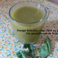 potage brocolis, chou rave au gingembre