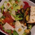 Salade courgettes aigres-douces et coppa