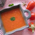 Soupe à la tomate et menthe poivrée