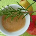 Compote pommes poires romarin