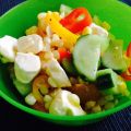 Salade de maïs et de fromage en grains