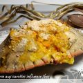 Crabe farce aux carottes influence thaï
