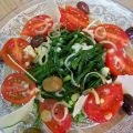 Salade d'Agretti, barbe des moines et tomates[...]