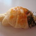 mini croissant saumon - aneth